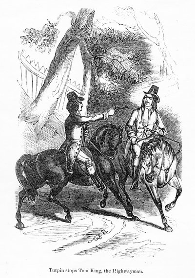 Turpin stoppt Tom King, der Highwayman von English School