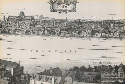 Ansicht von London von Wenceslaus Hollar, 1647 von English School