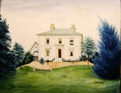 Ansicht einer Landvilla von English School