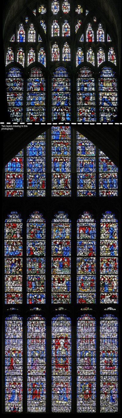 Fenster w15 mit dem St. Cuthbert Fenster von English School