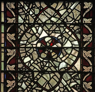 Fenster w58 mit Grisaille von English School