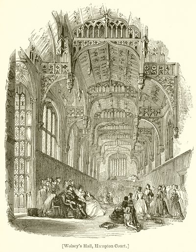 Wolseys Halle, Hampton Court von English School