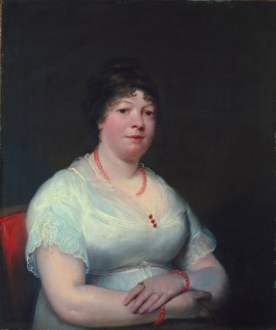 Frau mit Rosenquarzschmuck, ca. 1810-15 von English School