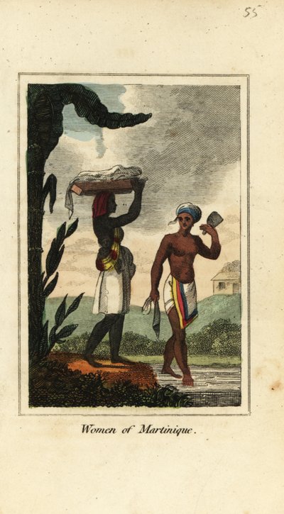 Frauen von Martinique, Antillen, Westindien von English School