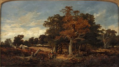 Landschaft mit Zigeunerlager von English School English School