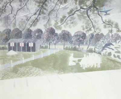 Vorführung einer Waffe von Eric Ravilious