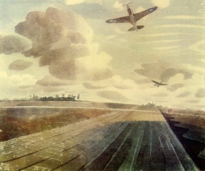 Startbahn Perspektive, 1941, 1944 von Eric Ravilious