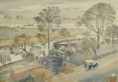 Die Themse bei Hammersmith von Eric Ravilious