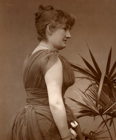 Miss Edith Woodworth, britische Schauspielerin, 1888 von Ernest Barraud
