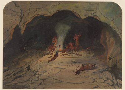 Prähistorische Szene, 1871 von Ernest Henry Griset