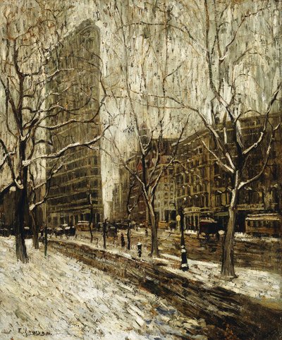 Das Flatiron-Gebäude, New York von Ernest Lawson