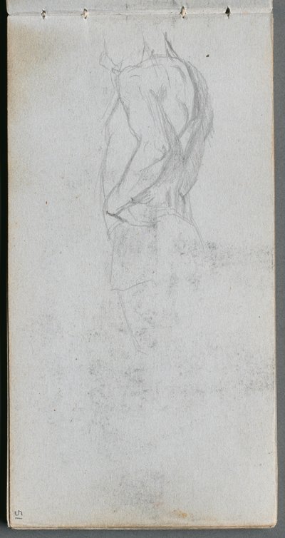 Skizzenbuch, Seite 51: Figurenstudie von Ernest Meissonier