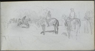 Skizzenbuch, Seite 52: Figurenstudie von Jean Louis Ernest Meissonier