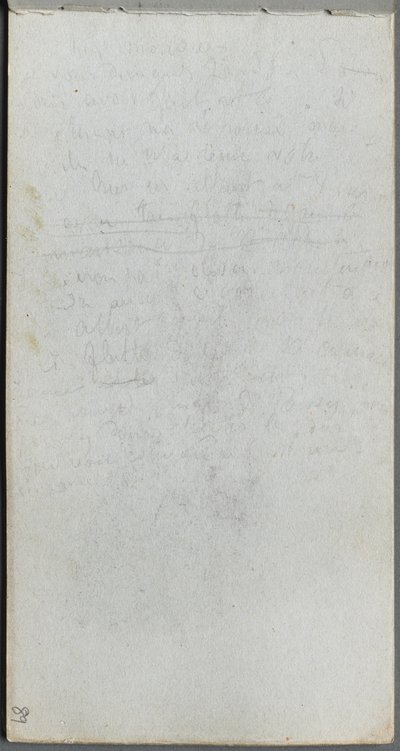 Skizzenbuch, Seite 89: Notizen von Ernest Meissonier
