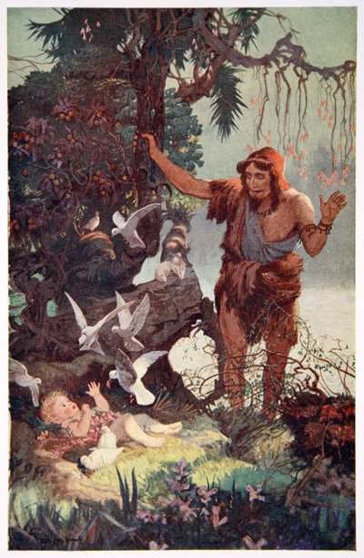 Der Hirte findet das Baby Semiramis von Ernest Wellcousins