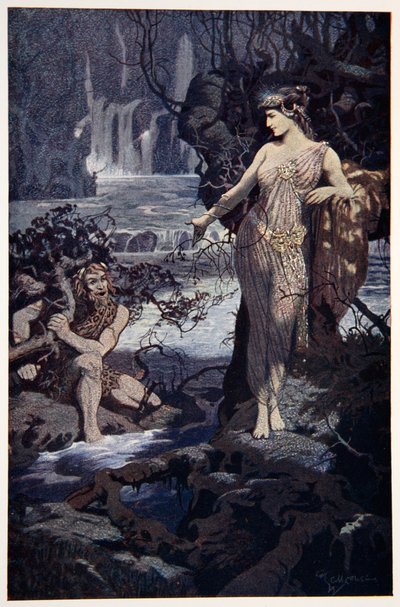 Die Versuchung von Ea-Bani, 1915 von Ernest Wellcousins