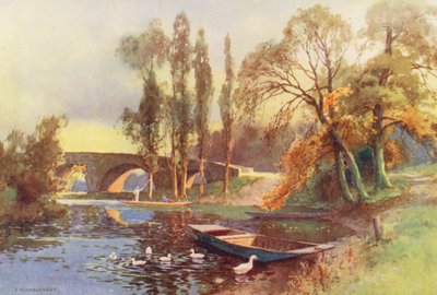 Themse: Chertsey-Brücke von Ernest William Haslehust