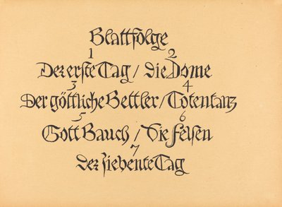 Die Wandlungen Gottes von Ernst Barlach