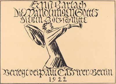Titelseite, wahrscheinlich 1920 von Ernst Barlach