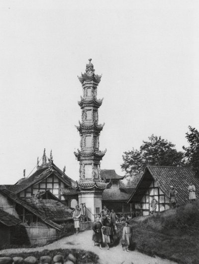 Kiungchou, Szechuan, Dorf von Ernst Boerschmann