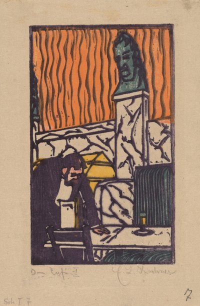 Oberkellner im Café, 1904 von Ernst Ludwig Kirchner