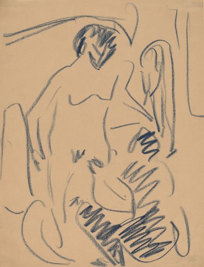 Akt am Strand, 1910 von Ernst Ludwig Kirchner