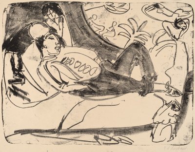 Siesta, 1911-1912 von Ernst Ludwig Kirchner
