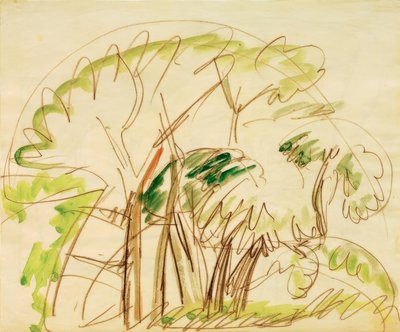 Baumgruppe auf Fehmarn von Ernst Ludwig Kirchner
