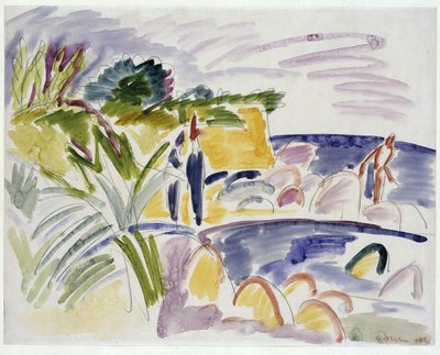 Strand bei Fehmarn von Ernst Ludwig Kirchner