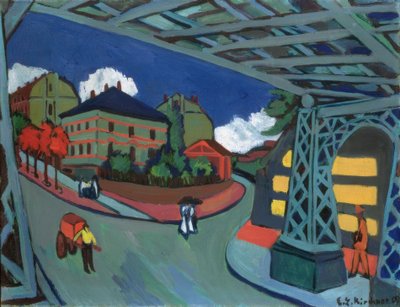 Eisenbahnunterführung Löbtauer Straße in Dresden von Ernst Ludwig Kirchner