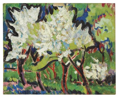 Blühende Bäume IV von Ernst Ludwig Kirchner