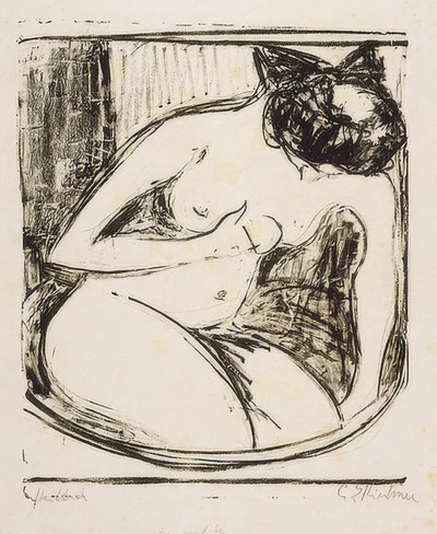 Frau im Tub von Ernst Ludwig Kirchner