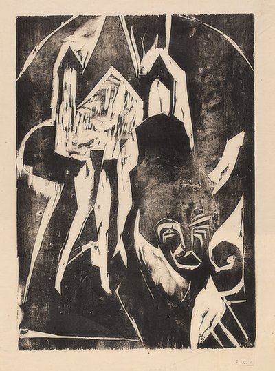 Kokotte auf der Straße von Ernst Ludwig Kirchner