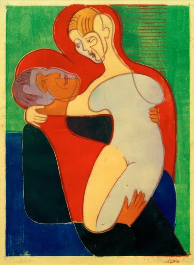 Liebespaar (Die Hembusse) von Ernst Ludwig Kirchner