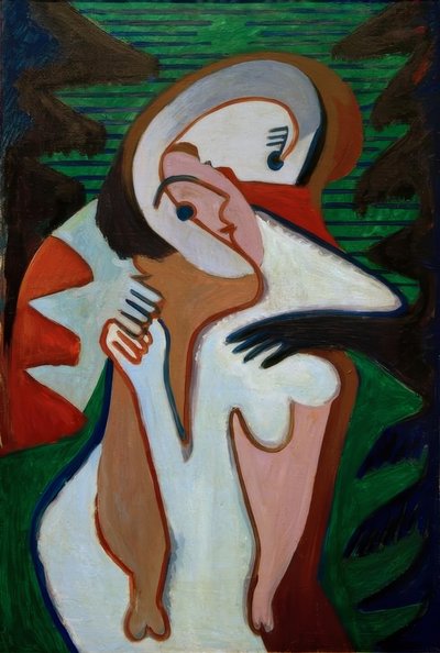 Liebespaar – Der Kuss von Ernst Ludwig Kirchner