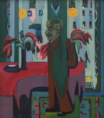 Max Liebermann in seinem Atelier, 1926-1928 von Ernst Ludwig Kirchner