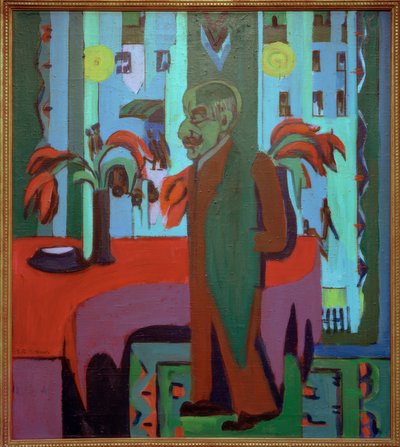 Max Liebermann in seinem Atelier von Ernst Ludwig Kirchner