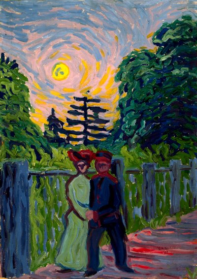Mondaufgang: Soldat und Jungfrau von Ernst Ludwig Kirchner