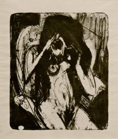 Nackte Frau im Sessel von Ernst Ludwig Kirchner