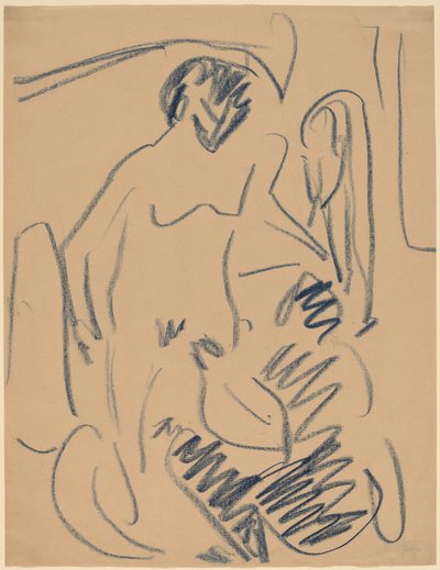 Akt am Strand von Ernst Ludwig Kirchner