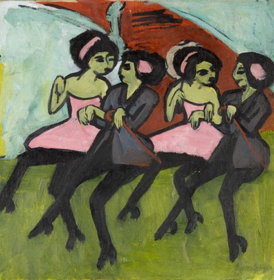 Panama-Tänzer, 1910-1911 von Ernst Ludwig Kirchner