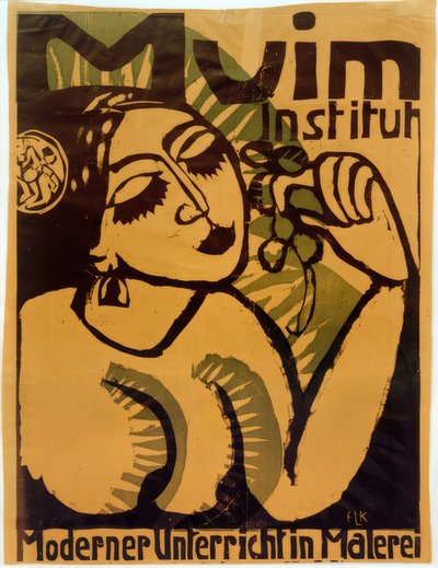 Plakat Muim Institut von Ernst Ludwig Kirchner