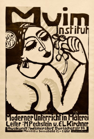 Plakat Muim Institut von Ernst Ludwig Kirchner
