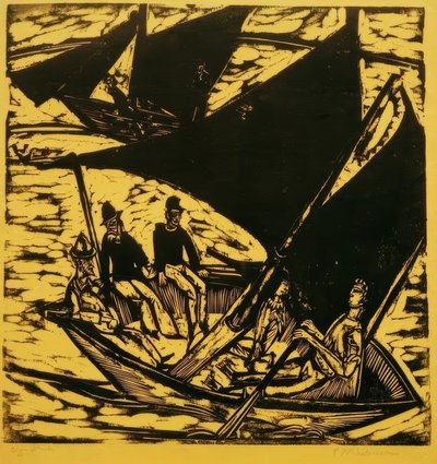 Segelboote bei Fehmarn von Ernst Ludwig Kirchner