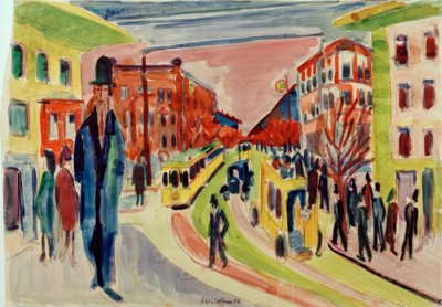 Straßenszene von Ernst Ludwig Kirchner