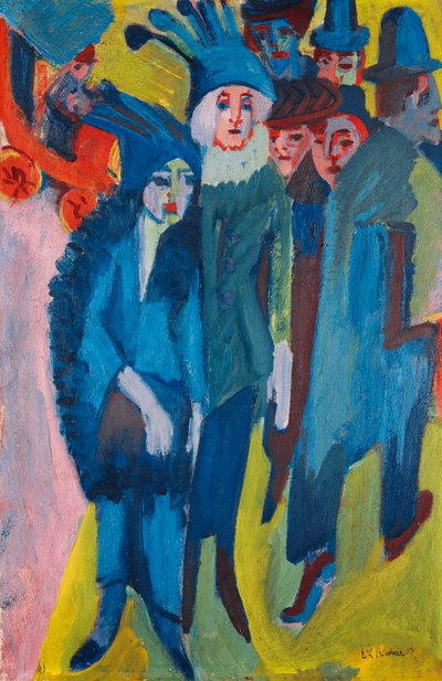 Straßenszene; Strassenszene, 1913 von Ernst Ludwig Kirchner