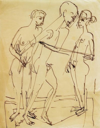 Tanz zwischen den Frauen von Ernst Ludwig Kirchner