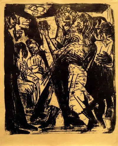 Tanzendes Bauernpaar von Ernst Ludwig Kirchner
