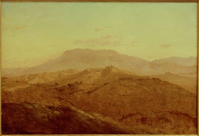 Blick von Olevano auf Paliano von Ernst Meyer