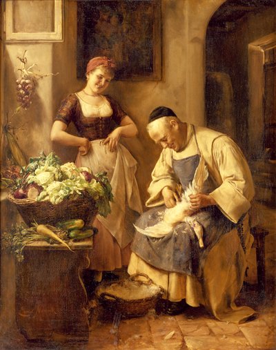 Die Gänsezupferin von Ernst Novak